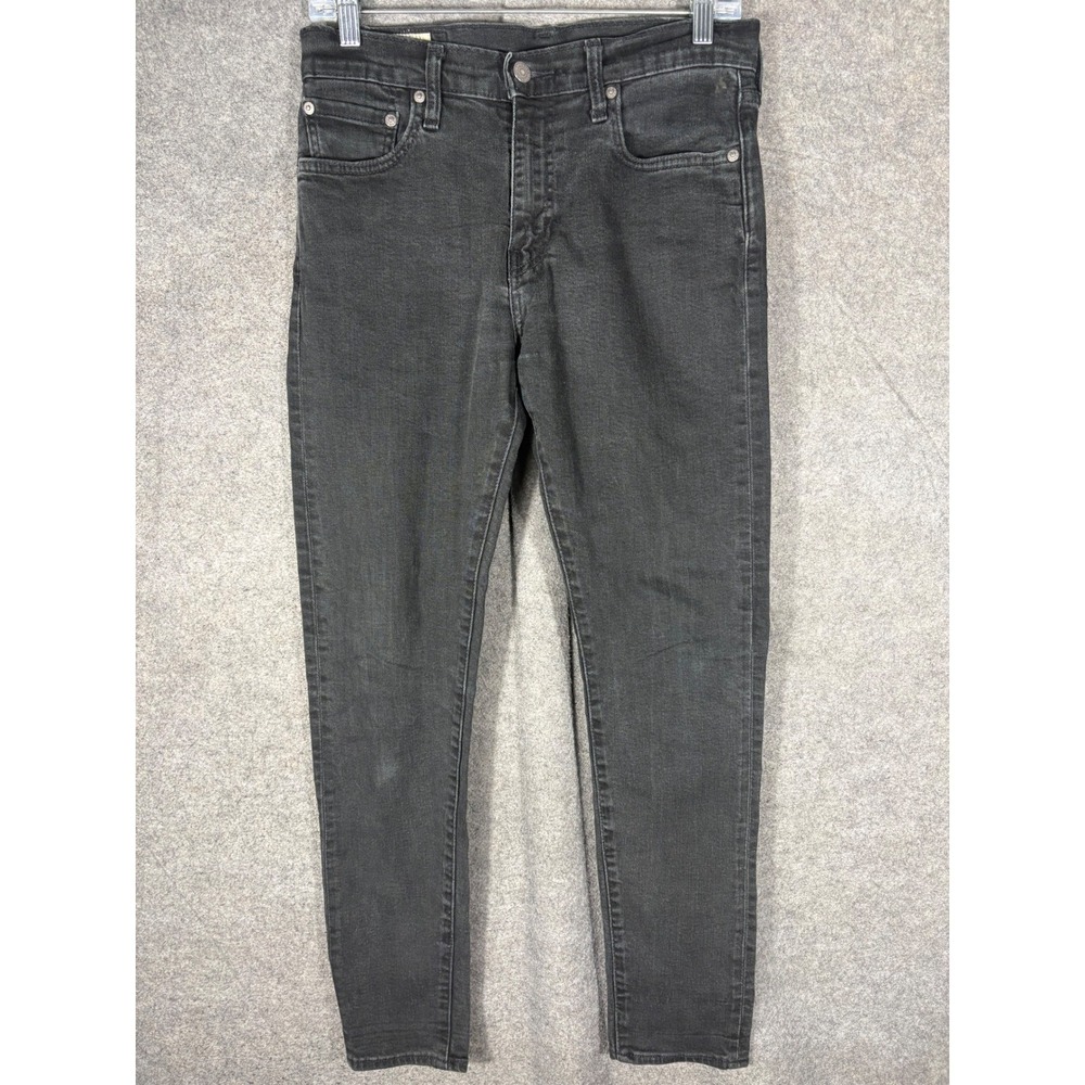 Levis Premium 512 Skinny Jeans Mens 30x32 Faded Black Denim 28833-0013